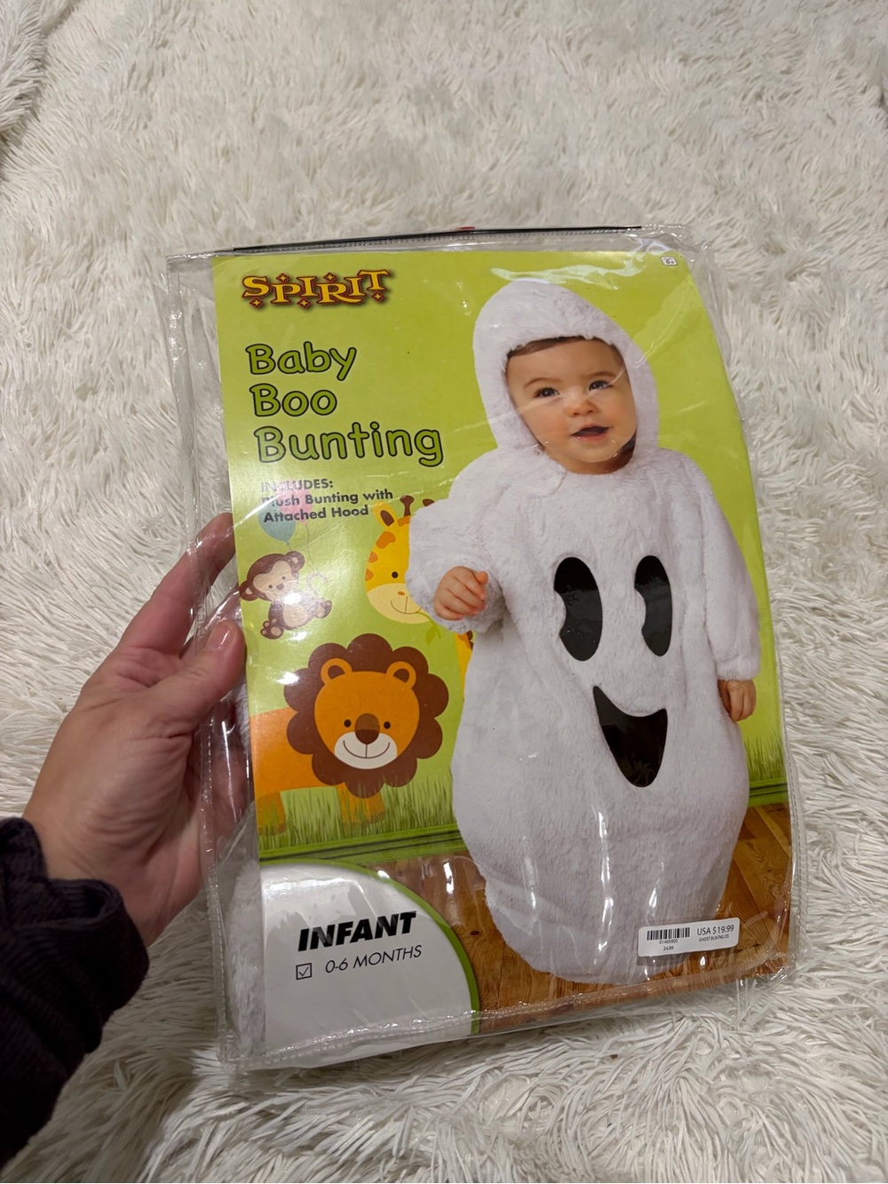 Baby Boo Bunting Costume - size 0-6 months